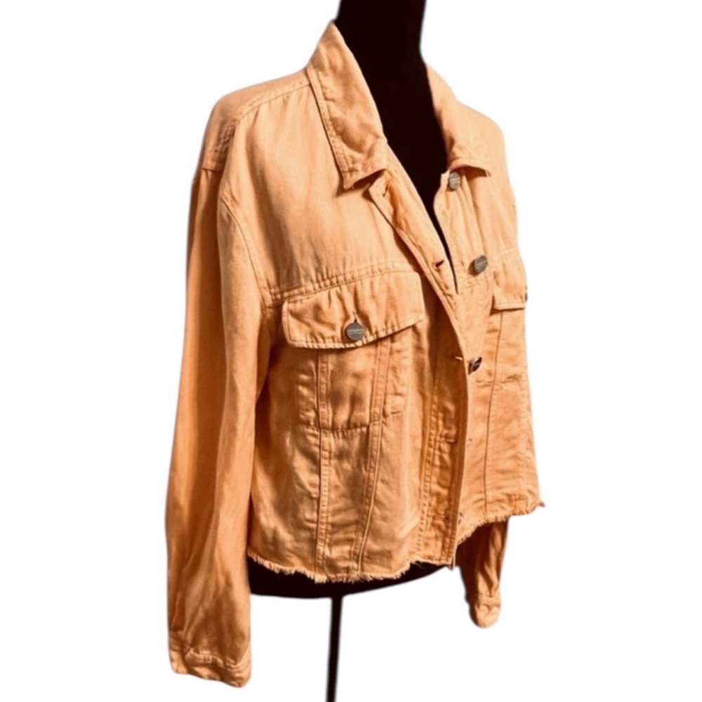 Sanctuary Peach linen blend Jacket Womens Size L